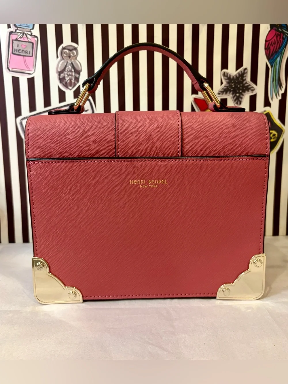 NWT HENRI BENDEL Pink Trunk Crossbody Bag Hard to find and limited edition💖